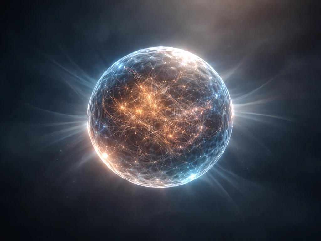 A glowing nucleus with detailed chromatin, with subtle light trails suggesting gene activity and growth control.