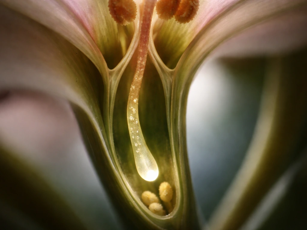 How the Pollen Tube Grows Down the Style Step by Step
